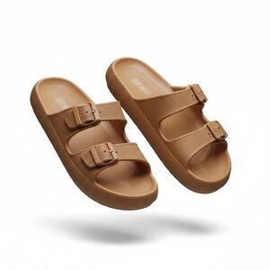 32 Degrees Women's Cloud Slide Slip-On Waterproof,Buckle Comfort Sandals size L